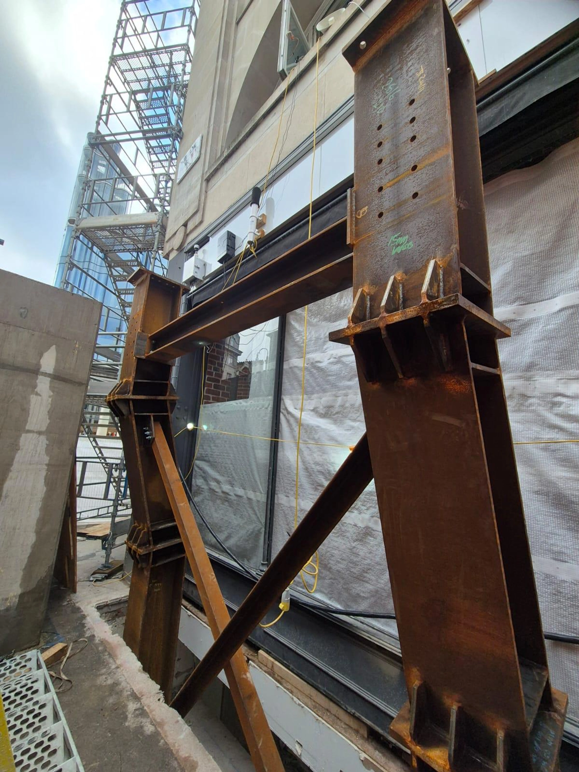 Heavy-Duty Steel Rebar Reinforcement Installation